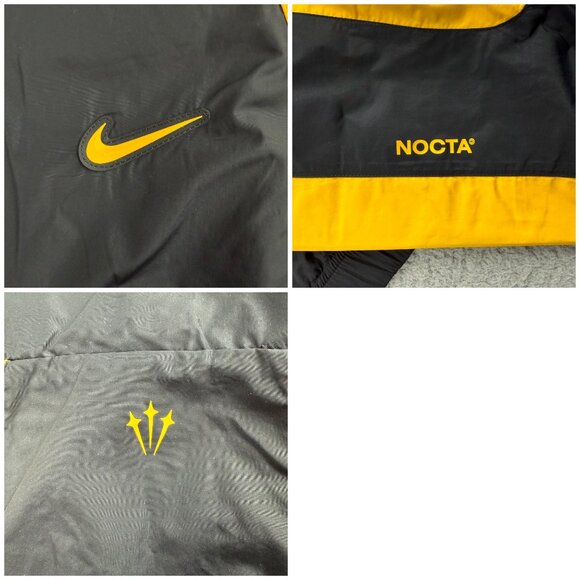 Nike NOCTA Track Jacket Mens XXL Tall 2XL Black Gold Yellow Drake Windbreaker - Picture 6 of 10